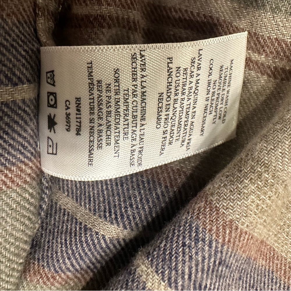 Men's Large Rails Runson Flannel Shirt‎ in Redwood Stripe - Picture 8 of 10